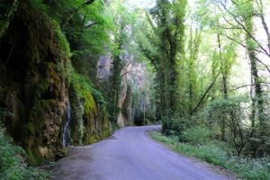 Route des gorges d'Omblèze dans la Drôme